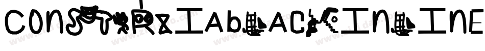 Constrxiablackinline-l89D字体转换
