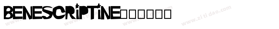 BeneScriptine字体转换