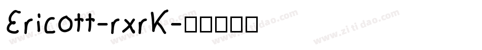 Ericott-rxrK字体转换