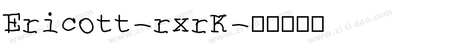 Ericott-rxrK字体转换