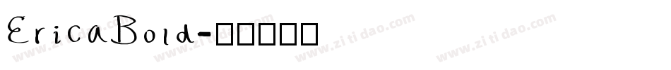 EricaBold字体转换