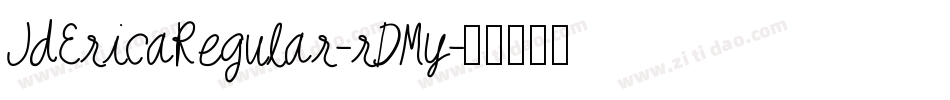 JdEricaRegular-rDMy字体转换