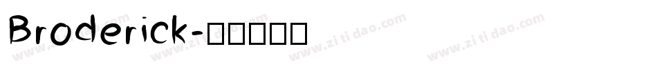 Broderick字体转换