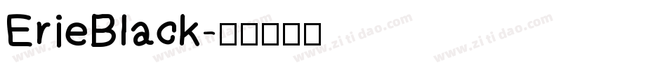ErieBlack字体转换