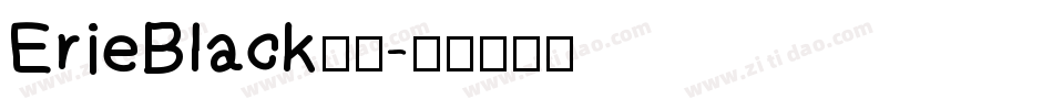 ErieBlack字体字体转换