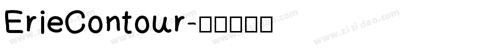 ErieContour字体转换