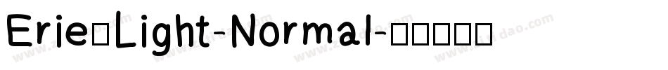 Erie_Light-Normal字体转换