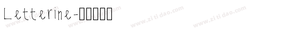 Letterine字体转换