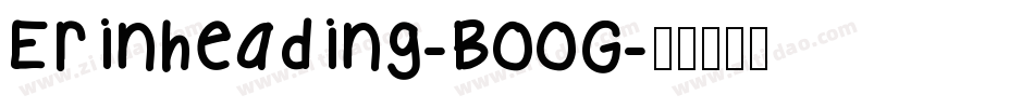Erinheading-BooG字体转换