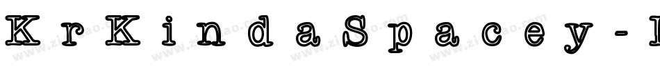 KrKindaSpacey-LwPD字体转换