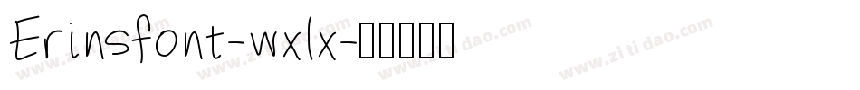 Erinsfont-wxlx字体转换