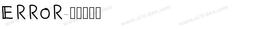 Error字体转换