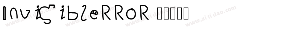 Invisiblerror字体转换