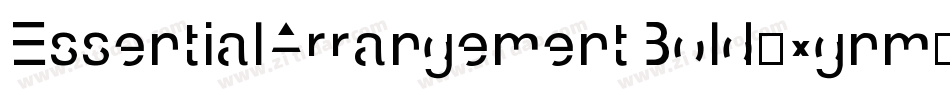 EssentialArrangementBold-xgnm字体转换