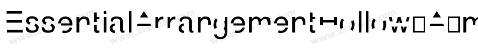 EssentialArrangementHollow-AXmp字体转换