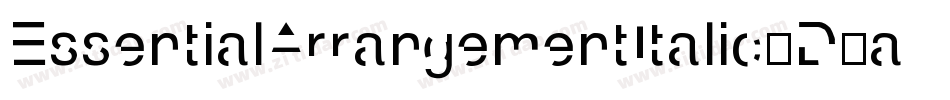 EssentialArrangementItalic-D4aD字体转换 EssentialArrangementItalic-D4aD字体转换