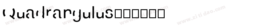 Quadrangulus字体转换