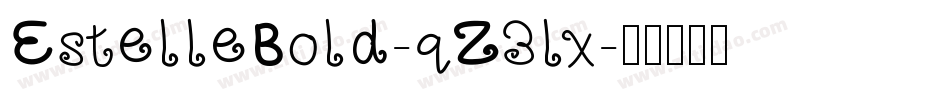 EstelleBold-qZ3lx字体转换