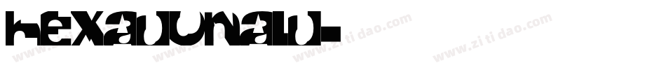 Hexadonald字体转换