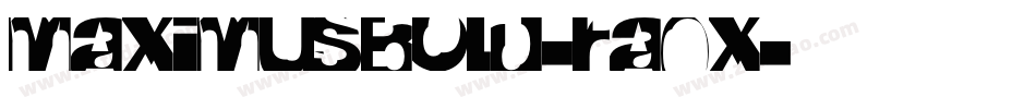 MaximusBold-rA0x字体转换