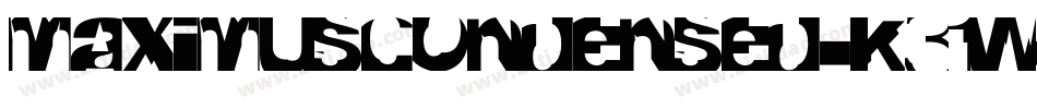 MaximusCondensed-K31W字体转换