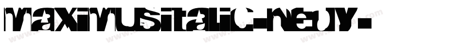 MaximusItalic-nEDY字体转换
