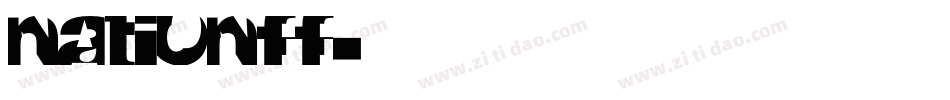 NATIONFF字体转换