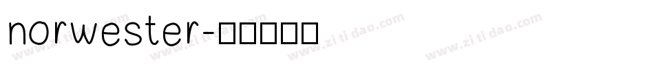 norwester字体转换