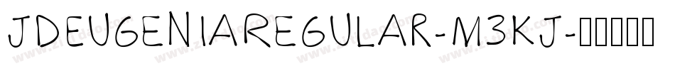 JdEugeniaRegular-M3KJ字体转换