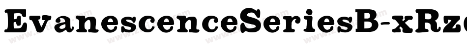 EvanescenceSeriesB-xRzq字体转换