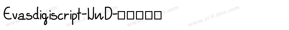 Evasdigiscript-lJnD字体转换