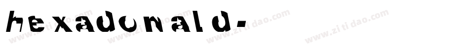 Hexadonald字体转换