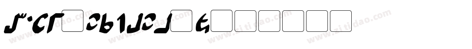 Sudo-Italic-3字体转换