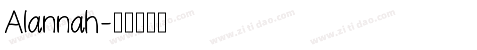 Alannah字体转换