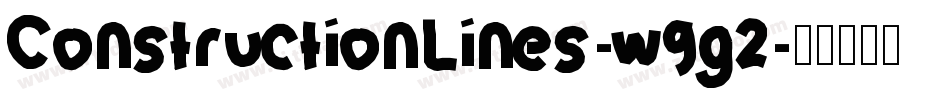ConstructionLines-w9g2字体转换