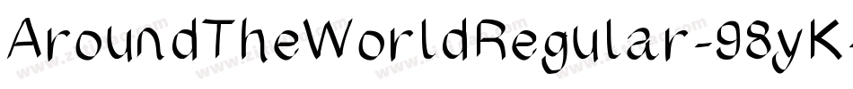 AroundTheWorldRegular-98yK字体转换