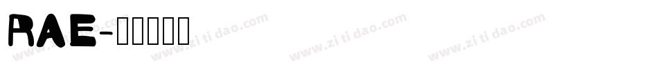 RAE字体转换
