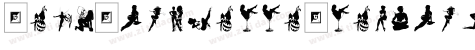 SexySilouetteStencils-Wy89字体转换