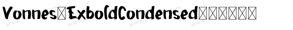 Vonnes-ExboldCondensed字体转换