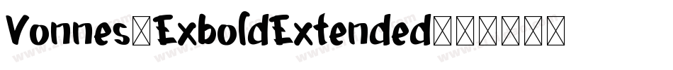 Vonnes-ExboldExtended字体转换