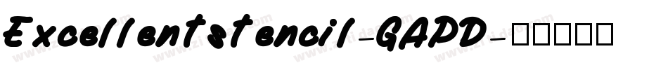 Excellentstencil-GAPD字体转换