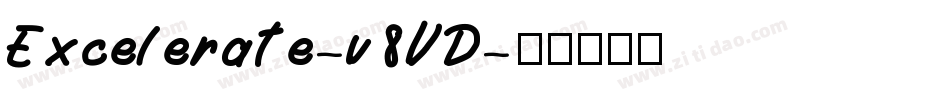 Excelerate-v8VD字体转换