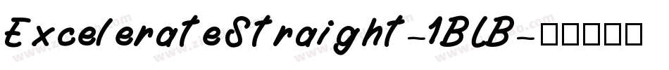 ExcelerateStraight-1BLB字体转换