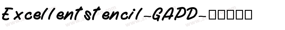 Excellentstencil-GAPD字体转换