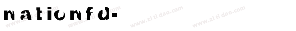 NATIONFD字体转换