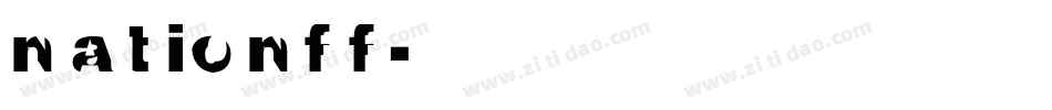 NATIONFF字体转换