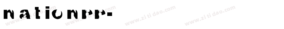 NATIONPP字体转换