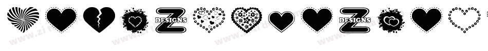 Sexy-Love-Hearts-2-1字体转换