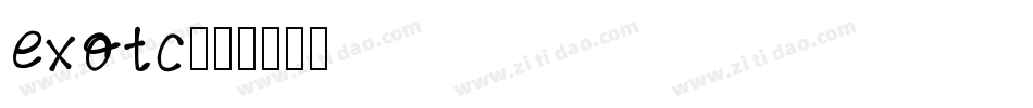 exotc字体转换