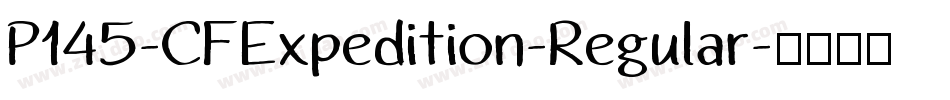 P145-CFExpedition-Regular字体转换